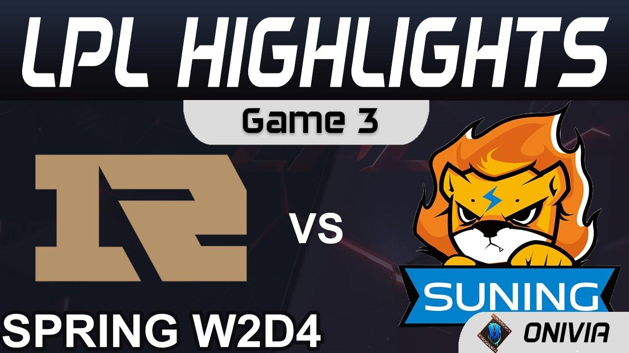 RNG vs SN Highlights Game 3 LPL Spring Season 2021 W2D4 Royal Never Give Up vs Suning Onivia thumbnail