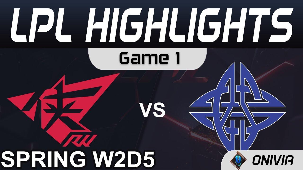 RW vs ES Highlights Game 1 LPL Spring Season 2021 W2D5 Rogue Warriors vs eStar Gaming Onivia thumbnail