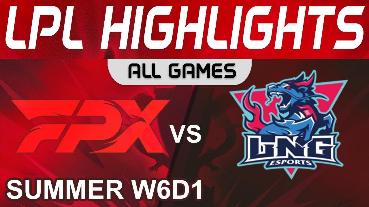 FPX vs LNG Highlights ALL GAMES LPL Summer Season 2022 W6D1 FunPlus Phoenix vs LNG Esports by Onivia thumbnail