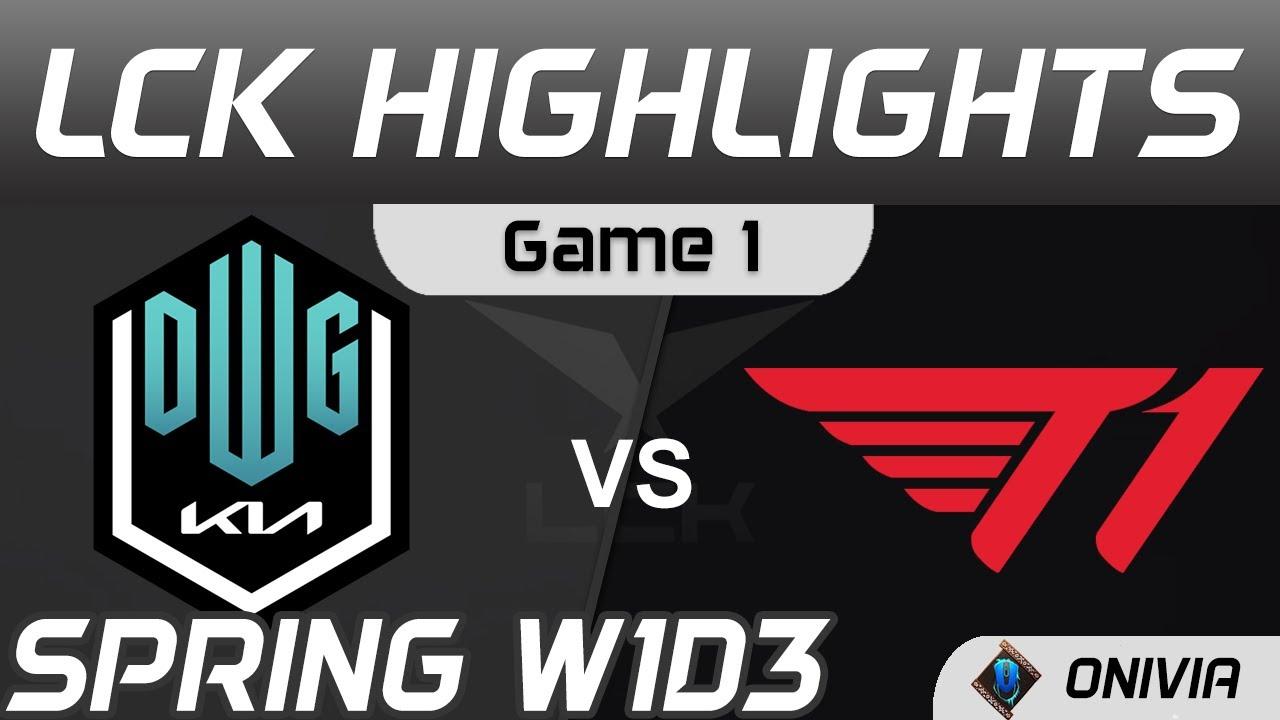 DK vs T1 Highlights Game 1 LCK Spring Season 2021 W1D3 DWG KIA vs T1 by Onivia thumbnail