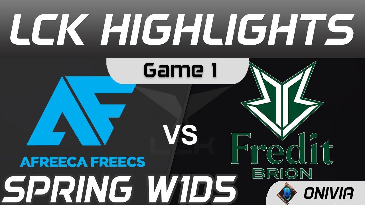 AF vs BRO Highlights Game 1 LCK Spring Season 2021 W1D5 Afreeca Freecs vs Fredit BRION by Onivia thumbnail