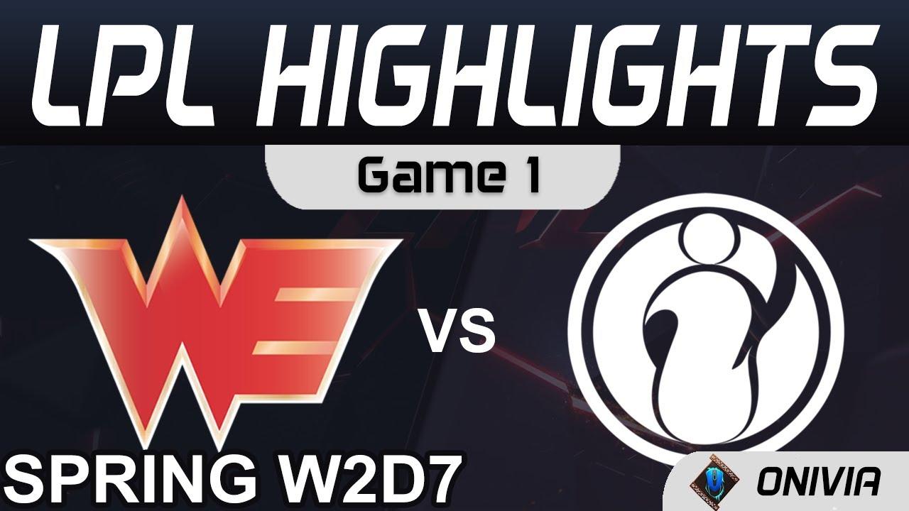 WE vs IG Highlights Game 1 LPL Spring Season 2021 W2D7 Team WE vs Invictus Gaming Onivia thumbnail