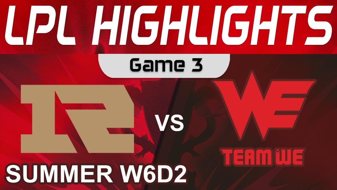 RNG vs WE Highlights Game 3 LPL Summer Season 2022 W6D2 Royal Never Give Up vs Team WE by Onivia thumbnail