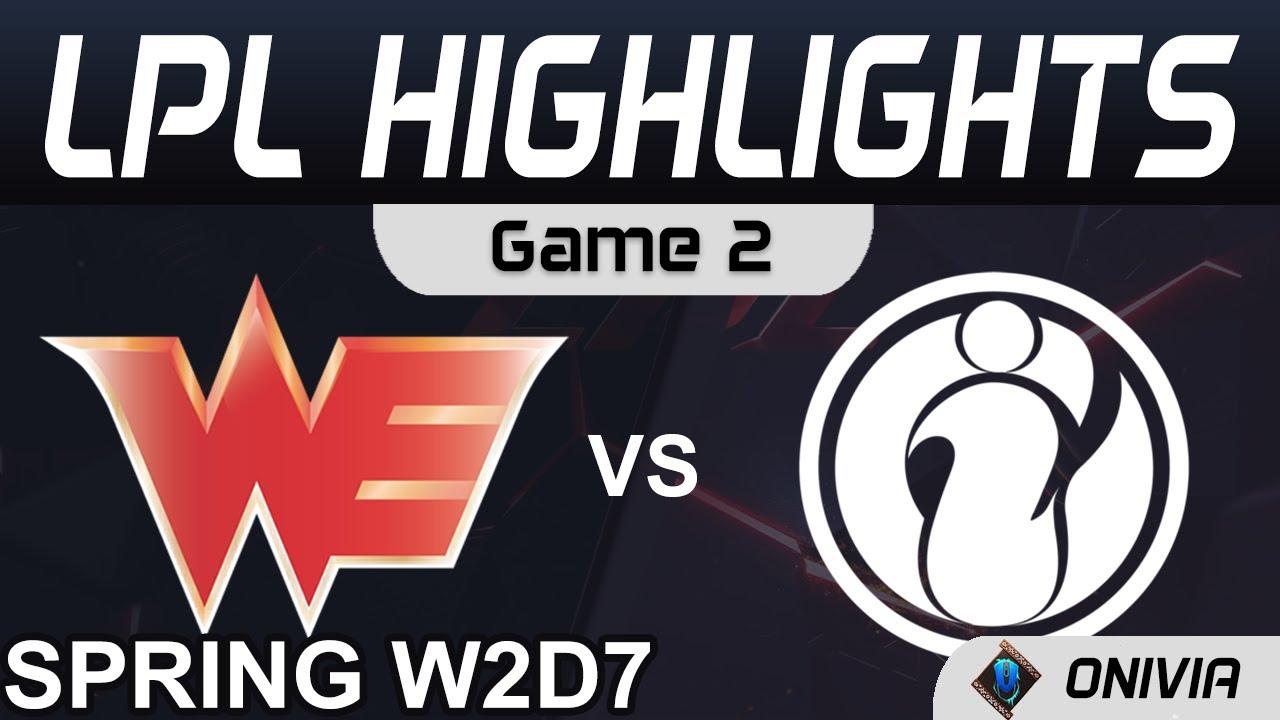 WE vs IG Highlights Game 2 LPL Spring Season 2021 W2D7 Team WE vs Invictus Gaming Onivia thumbnail