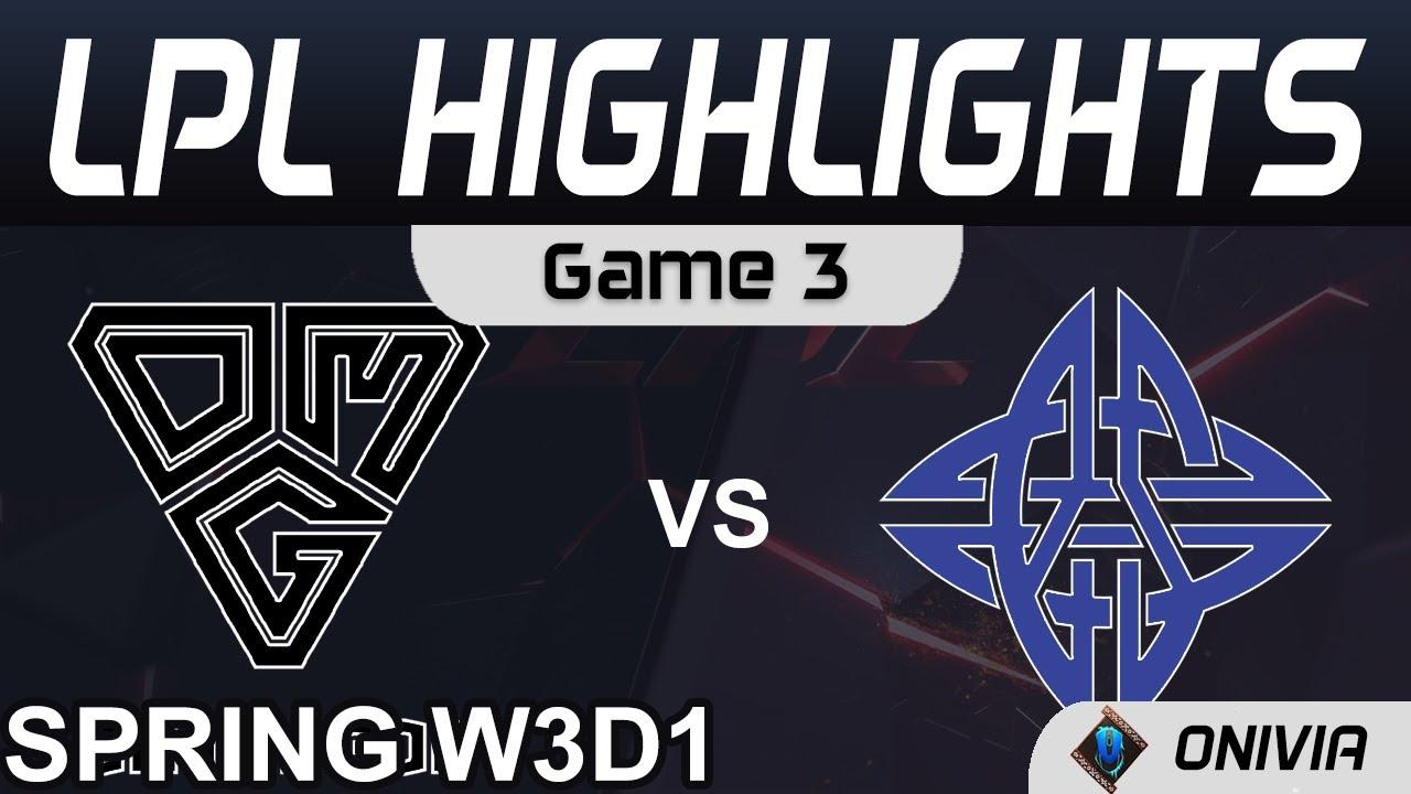 OMG vs ES Highlights Game 3 LPL Spring Season 2021 W3D1 Oh My God vs eStar Gaming Onivia thumbnail