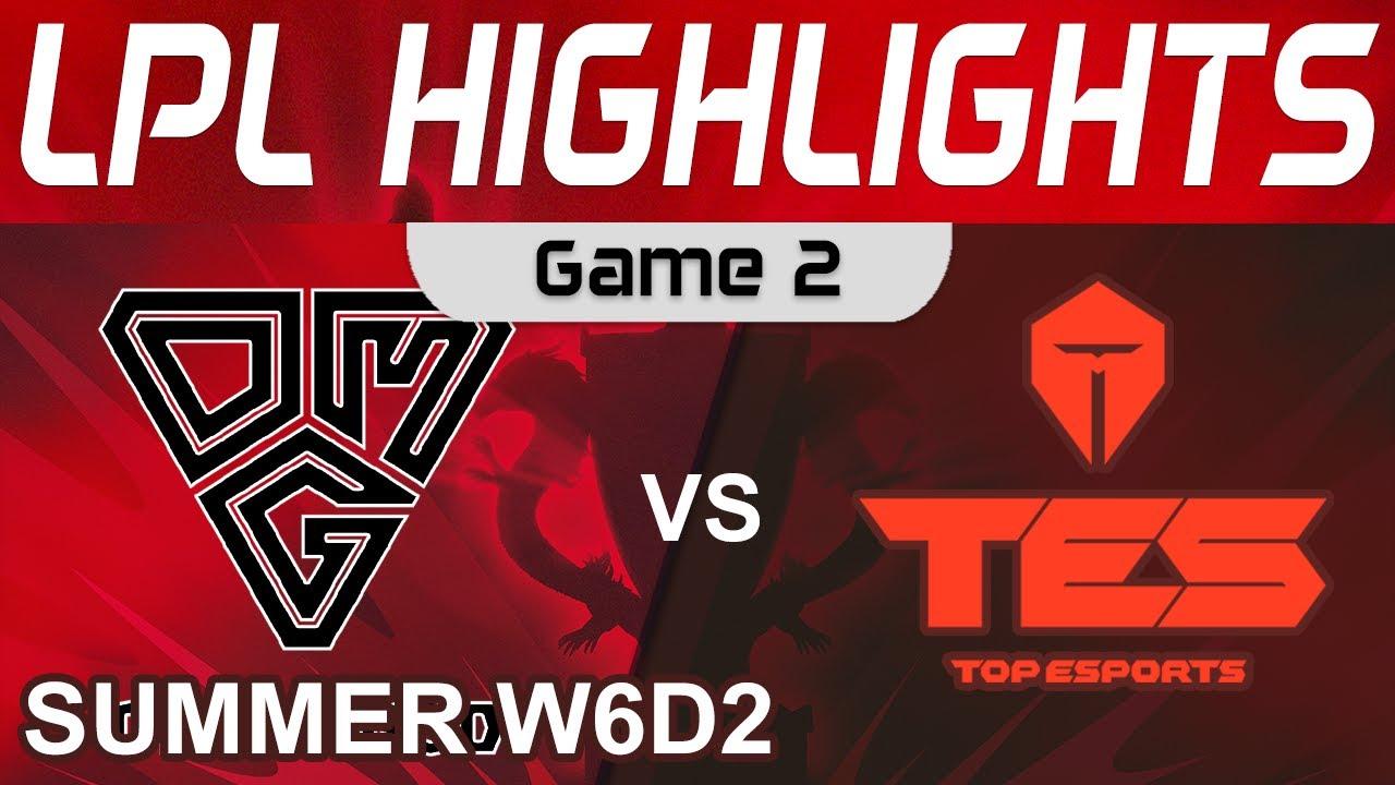 OMG vs TES Highlights Game 2 LPL Summer Season 2022 W6D2 Oh My God vs Top Esports by Onivia thumbnail