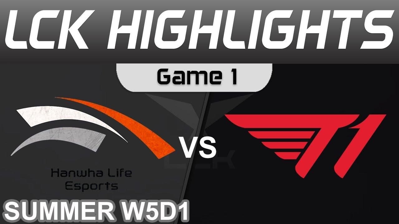 HLE vs T1 Highlights Game 1 LCK Summer Season 2022 W5D1 Hanwha Life Esports vs T1 by Onivia thumbnail