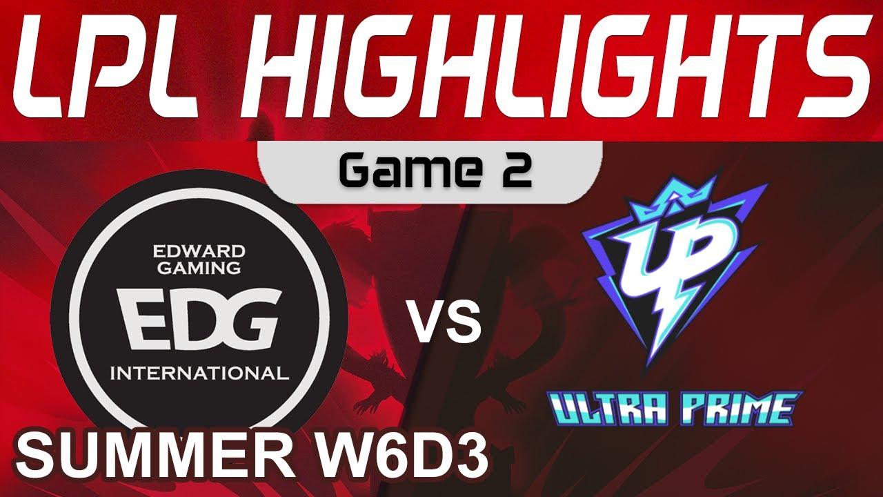 EDG vs UP Highlights Game 2 LPL Summer Season 2022 W6D3 EDward Gaming vs Ultra Prime by Onivia thumbnail