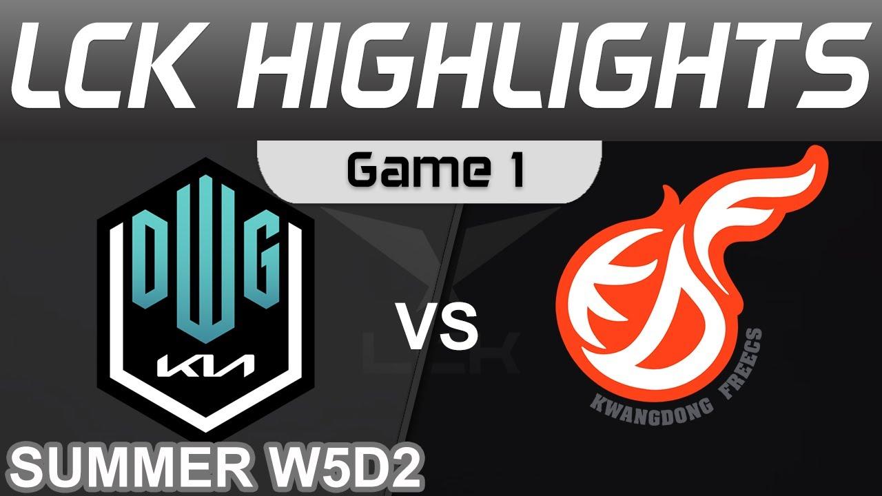 DK vs KDF Highlights Game 1 LCK Summer Season 2022 W5D2 DWG KIA vs Kwangdong Freecs by Onivia thumbnail