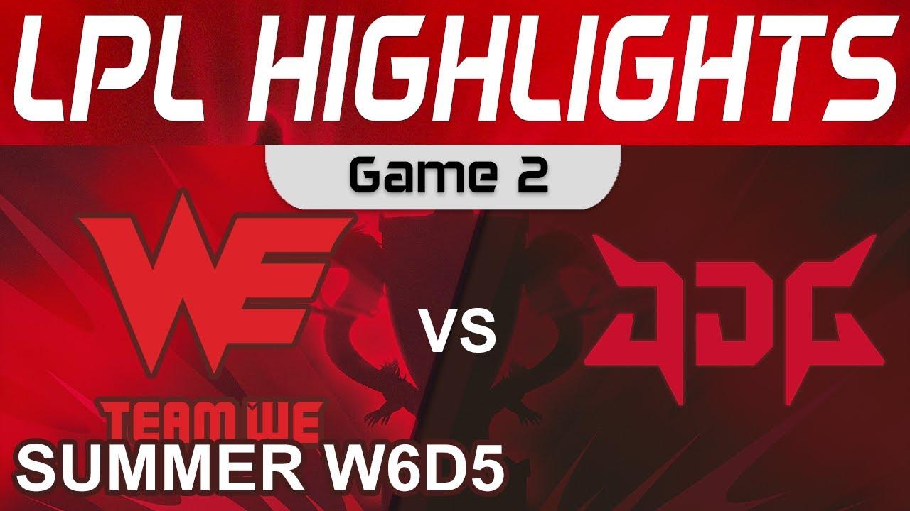 WE vs JDG Highlights Game 2 LPL Summer Season 2022 W6D5 Team WE vs JD Gaming by Onivia thumbnail