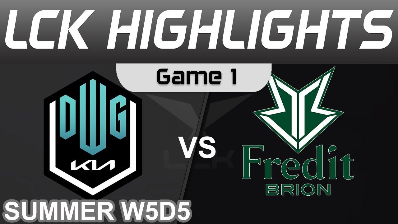 DK vs BRO Highlights Game 1 LCK Summer Season 2022 W5D5 DWG KIA vs Fredit BRION by Onivia thumbnail