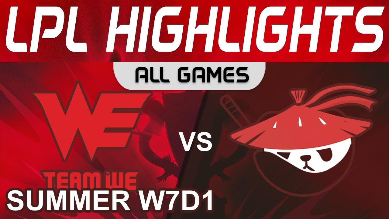 WE vs AL Highlights ALL GAMES LPL Summer Season 2022 W7D1 Team WE vs Anyone's Legend by Onivia thumbnail