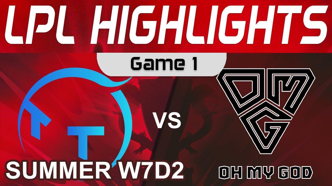 TT vs OMG Highlights Game 1 LPL Summer Season 2022 W7D2 ThunderTalk Gaming vs Oh My God by Onivia thumbnail