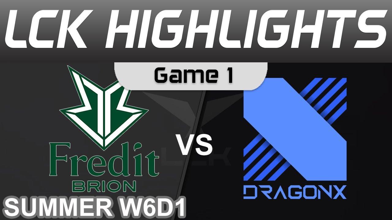 BRO vs DRX Highlights Game 1 LCK Summer Season 2022 W6D1 Fredit BRION vs DragonX by Onivia thumbnail