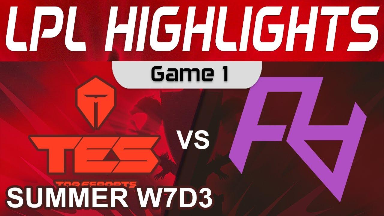 TES vs RA Highlights Game 1 LPL Summer Season 2022 W7D3 Top Esports vs Rare Atom by Onivia thumbnail