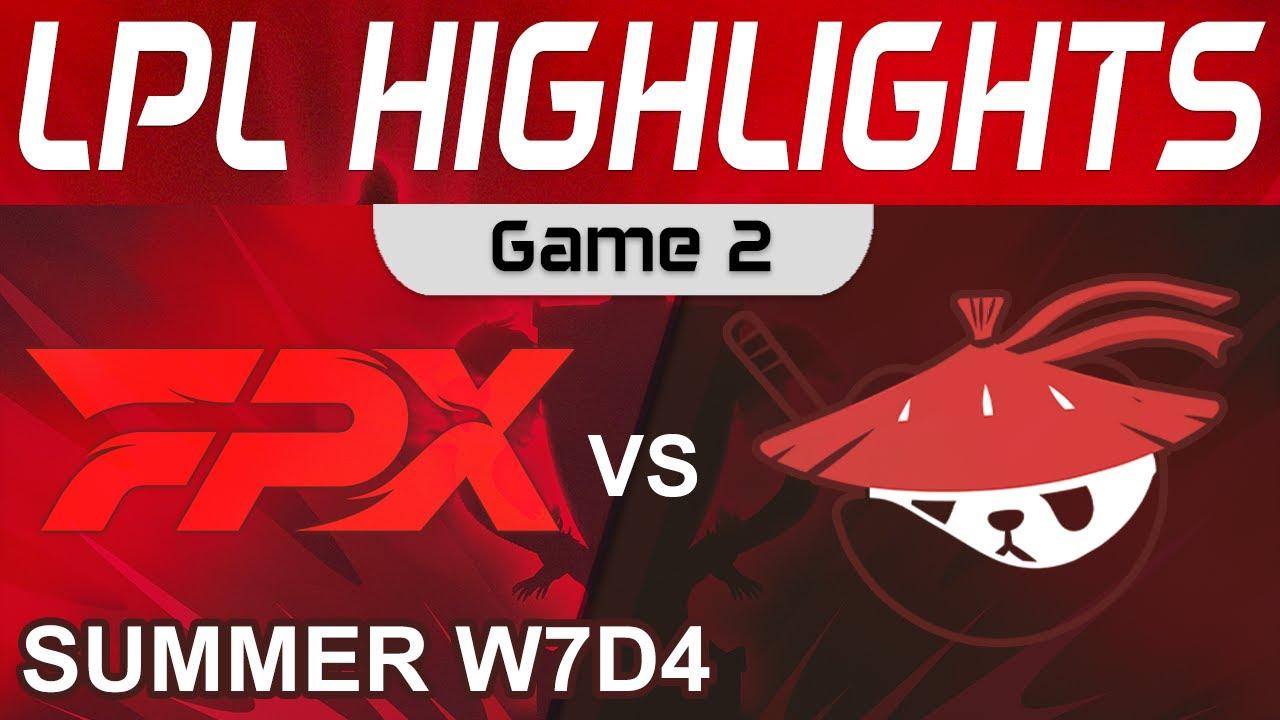 FPX vs AL Highlights Game 2 LPL Summer Season 2022 W7D4 FunPlus Phoenix vs Anyone's Legend by Onivia thumbnail