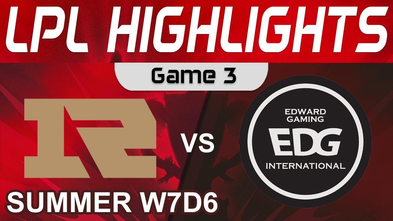 RNG vs EDG Highlights Game 3 LPL Summer Season 2022 W7D6 Royal Never Give Up vs EDward Gaming by Oni thumbnail