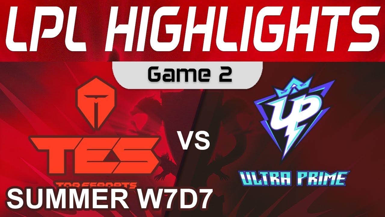 TES vs UP Highlights Game 2 LPL Summer Season 2022 W7D7 Top Esports vs Ultra Prime by Onivia thumbnail