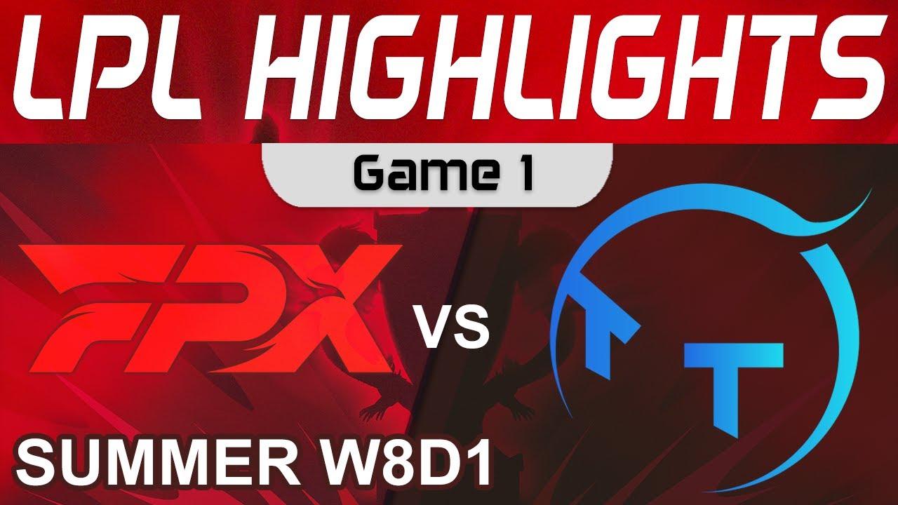 FPX vs TT Highlights Game 1 LPL Summer Season 2022 W8D1 FunPlus Phoenix vs ThunderTalk Gaming by Oni thumbnail