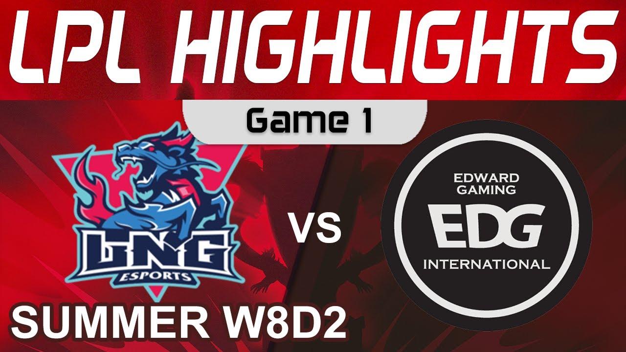 LNG vs EDG Highlights Game 1 LPL Summer Season 2022 W8D2 LNG Esports vs EDward Gaming by Onivia thumbnail