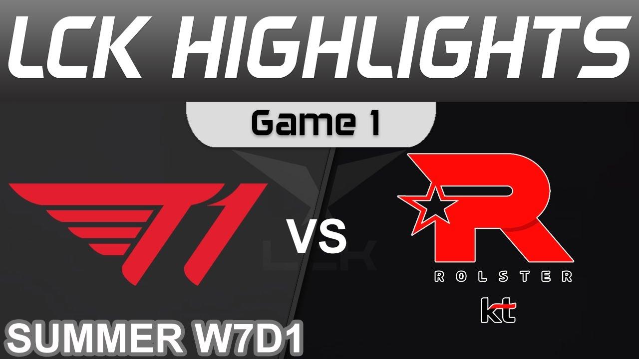 T1 vs KT Highlights Game 1 LCK Summer Season 2022 W7D1 T1 vs KT Rolster by Onivia thumbnail