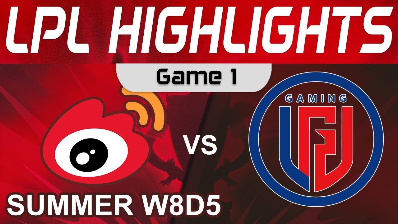 WBG vs LGD Highlights Game 1 LPL Summer Season 2022 W8D5 Weibo Gaming vs LGD Gaming by Onivia thumbnail