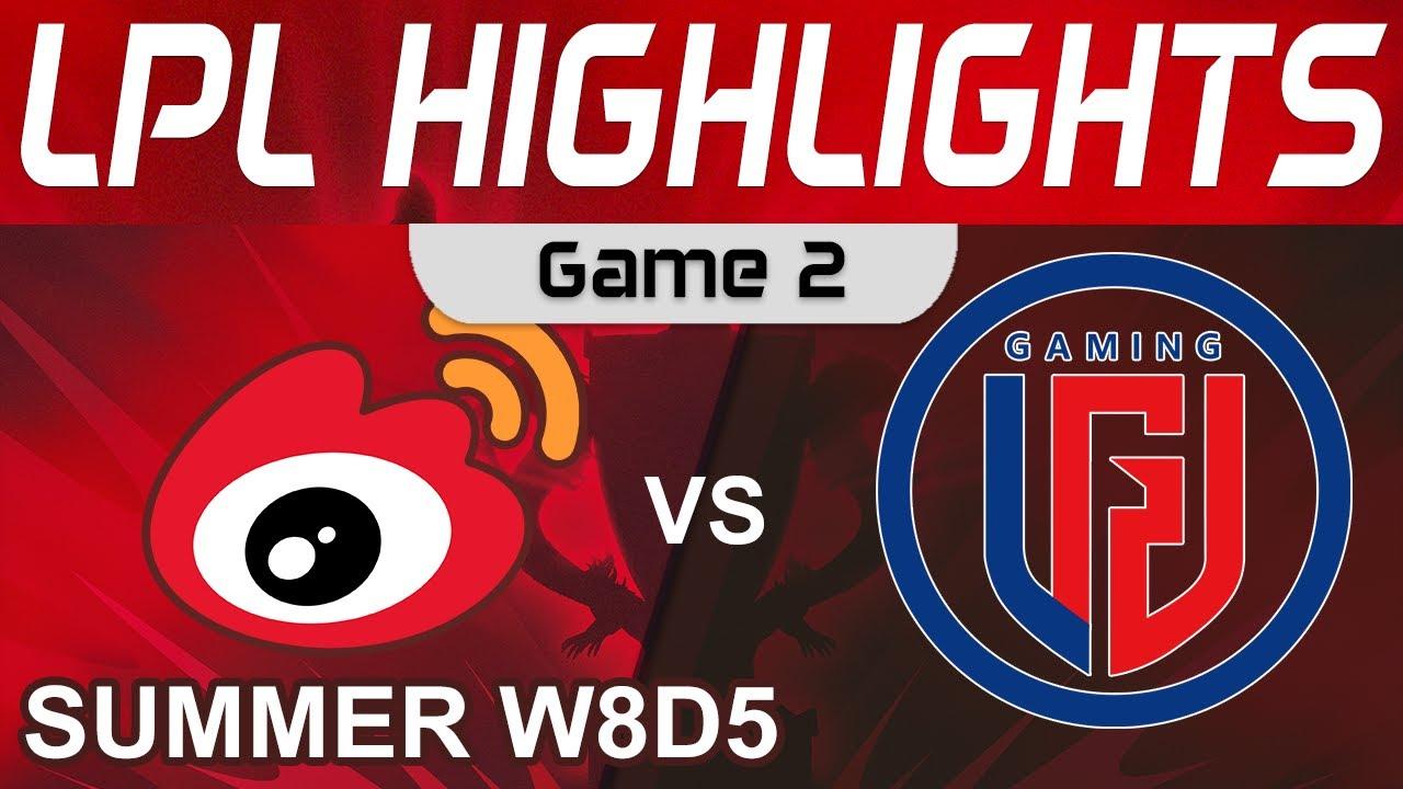 WBG vs LGD Highlights Game 2 LPL Summer Season 2022 W8D5 Weibo Gaming vs LGD Gaming by Onivia thumbnail