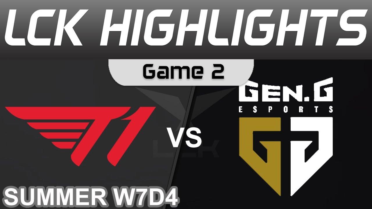 T1 vs GEN Highlights Game 2 LCK Summer Season 2022 W7D4 T1 vs Gen G by Onivia thumbnail