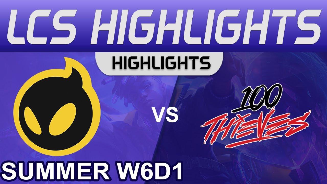 DIG vs 100 Highlights LCS Summer Season 2022 W6D1 Dignitas vs 100 Thieves by Onivia thumbnail