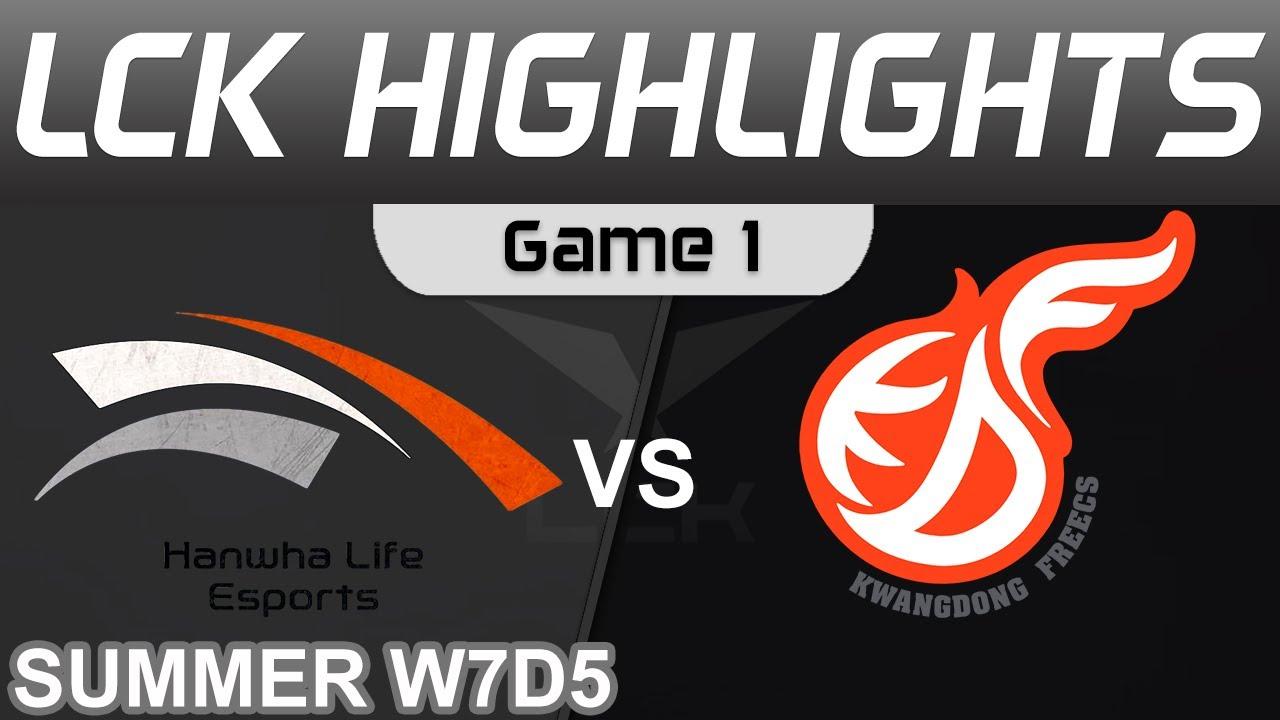 HLE vs KDF Highlights Game 1 LCK Summer Season 2022 W7D5 Hanwha Life Esports vs Kwangdong Freecs by thumbnail