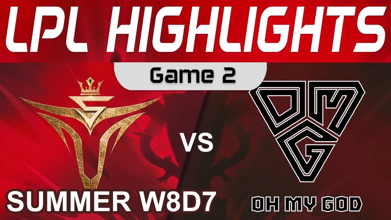 V5 vs OMG Highlights Game 2 LPL Summer Season 2022 W8D7 Victory Five vs Oh My God by Onivia thumbnail