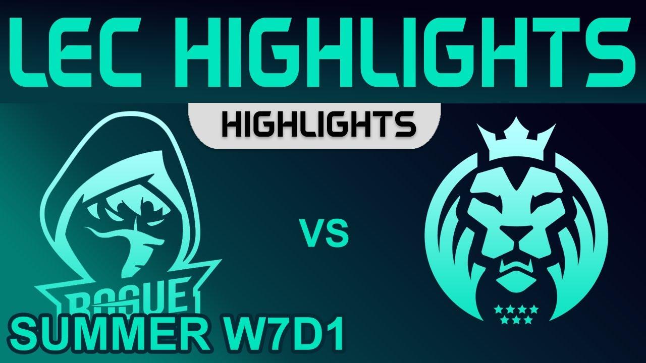 RGE vs MAD Highlights LEC Summer Season 2022 W7D1 Rogue vs MAD Lions by Onivia thumbnail