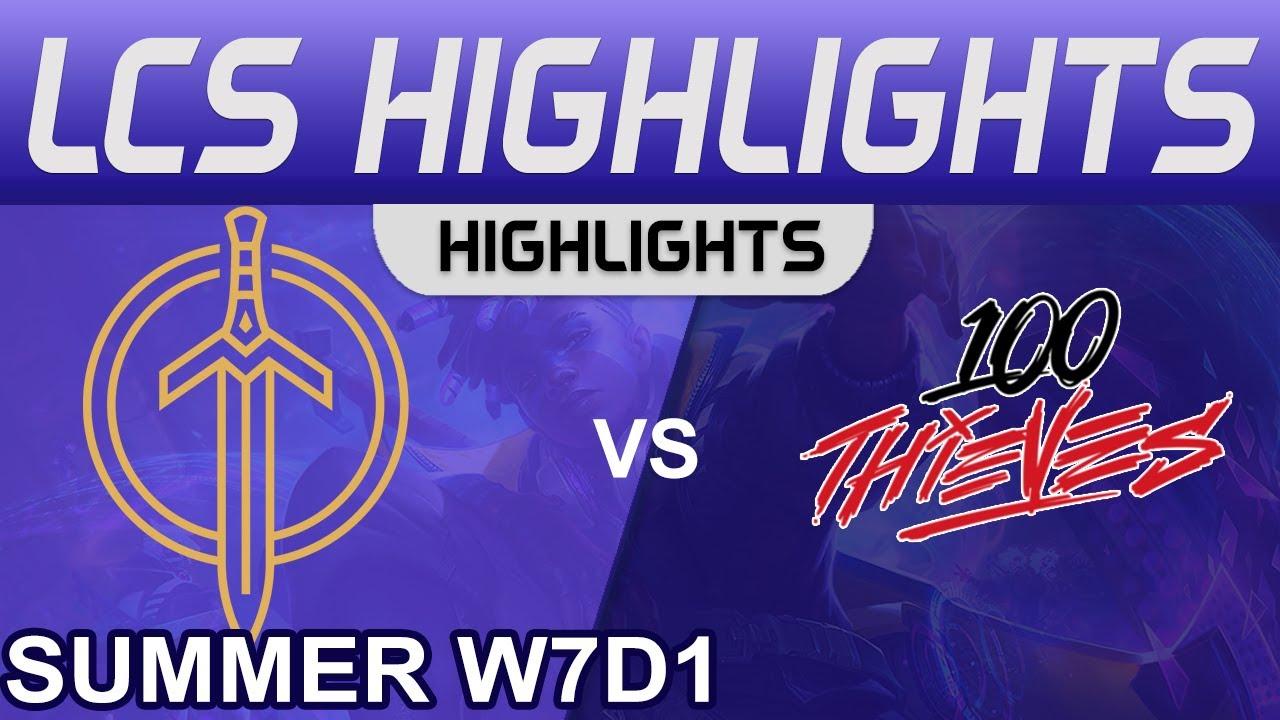 GG vs 100 Highlights LCS Summer Season 2022 W7D1 Golden Guardians vs 100 Thieves by Onivia thumbnail