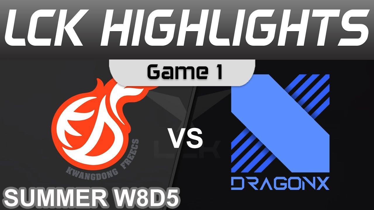 KDF vs DRX Highlights Game 1 LCK Summer Season 2022 W8D5 Kwangdong Freecs vs DragonX by Onivia thumbnail