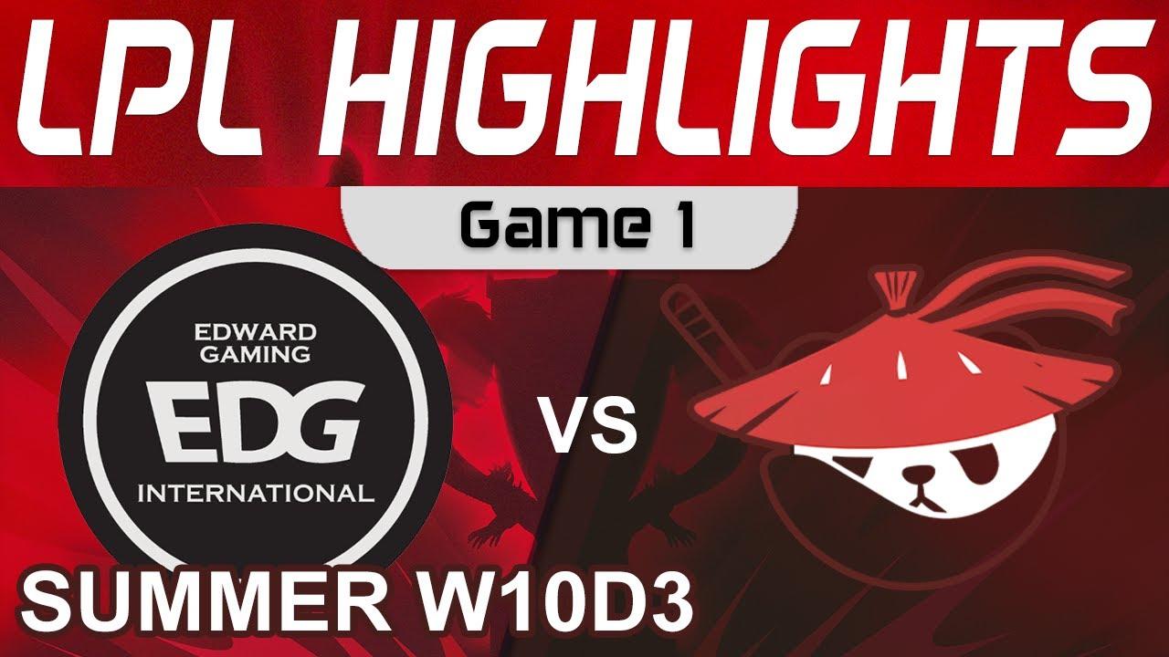 EDG vs AL Highlights Game 1 LPL Summer Season 2022 W10D3 EDward Gaming vs Anyone's Legends by Onivia thumbnail