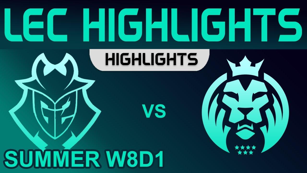 G2 vs MAD Highlights LEC Summer Season 2022 W8D1 G2 Esports vs MAD Lions by Onivia thumbnail