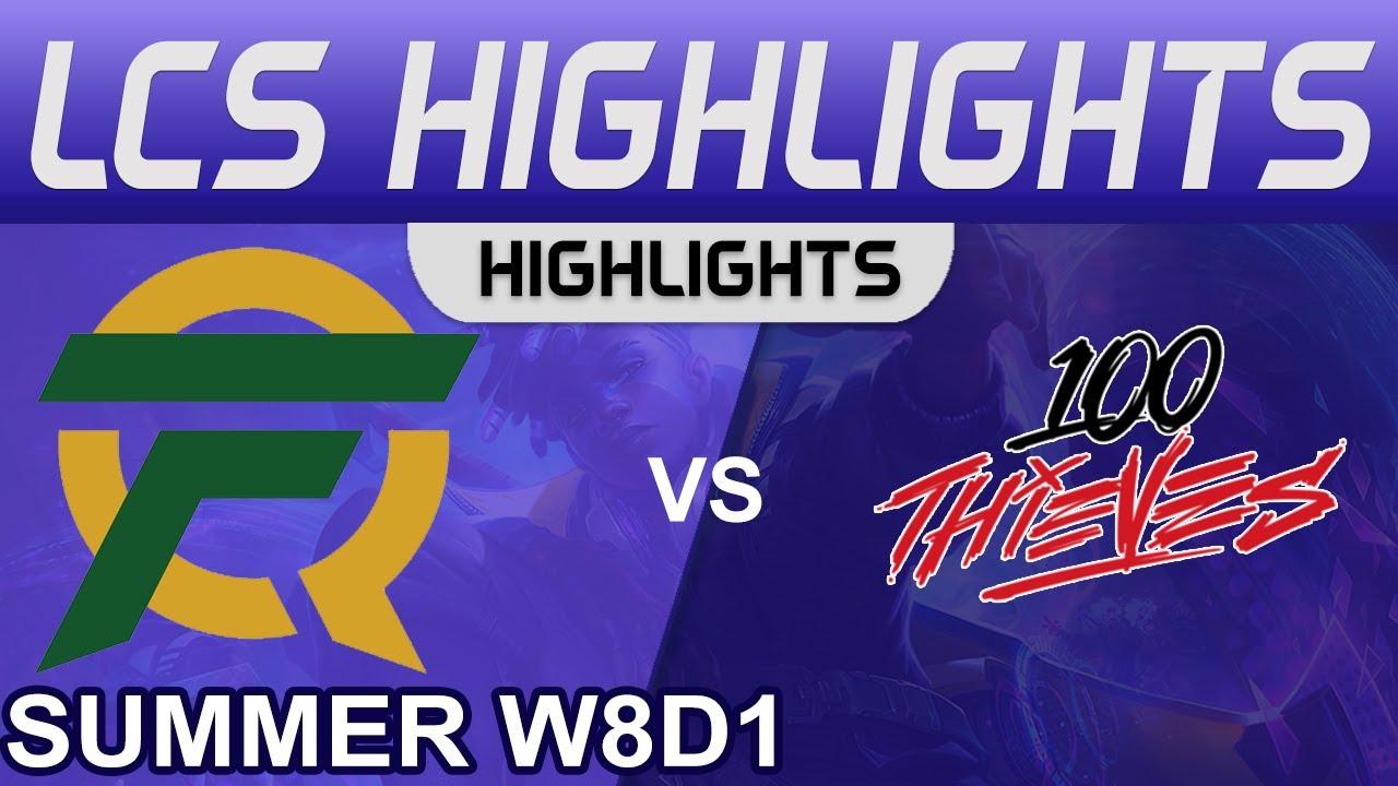 FLY vs 100 Highlights LCS Summer Season 2022 W8D1 FlyQuest vs 100 Thieves by Onivia thumbnail