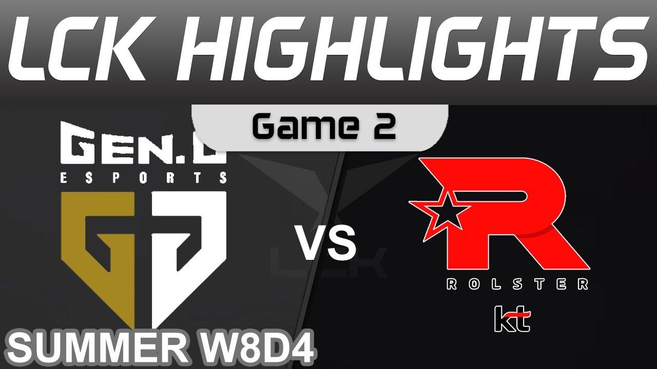 GEN vs KT Highlights Game 2 LCK Summer Season 2022 W9D4 Gen G vs KT Rolster by Onivia thumbnail