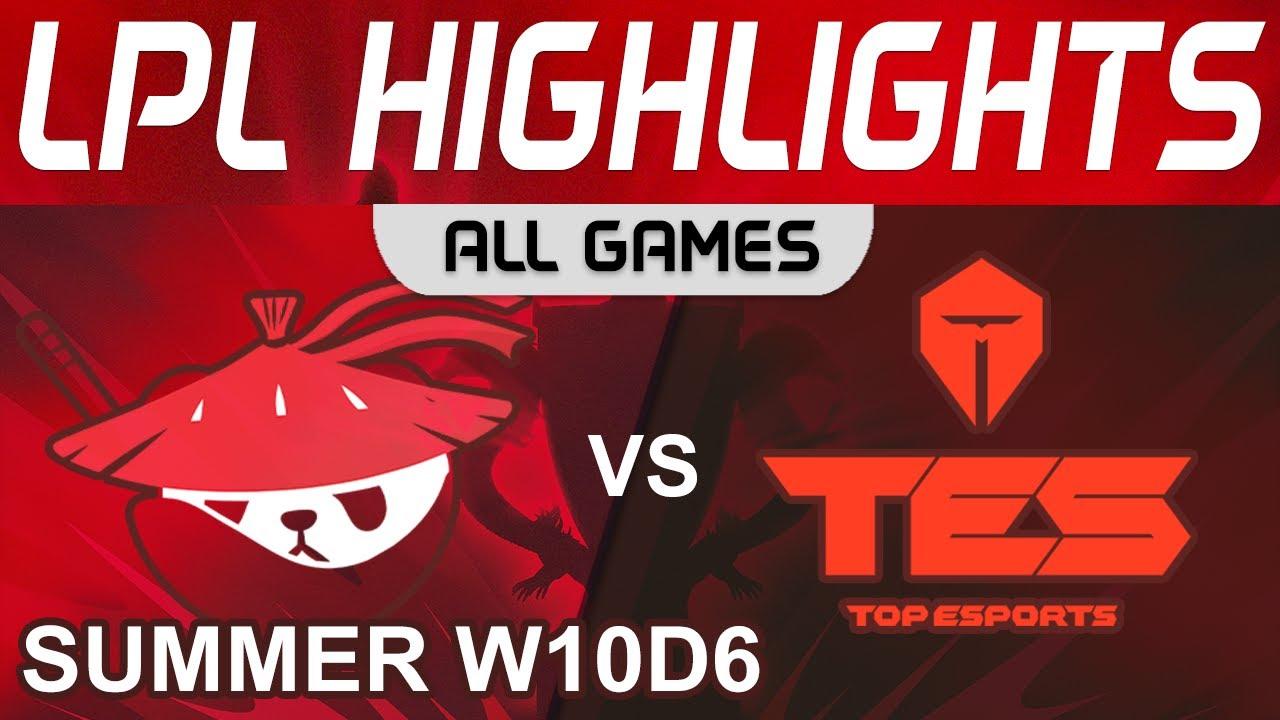 AL vs TES Highlights ALL GAMES LPL Summer Season 2022 W10D6 Anyone's Legend vs Top Esports by Onivia thumbnail