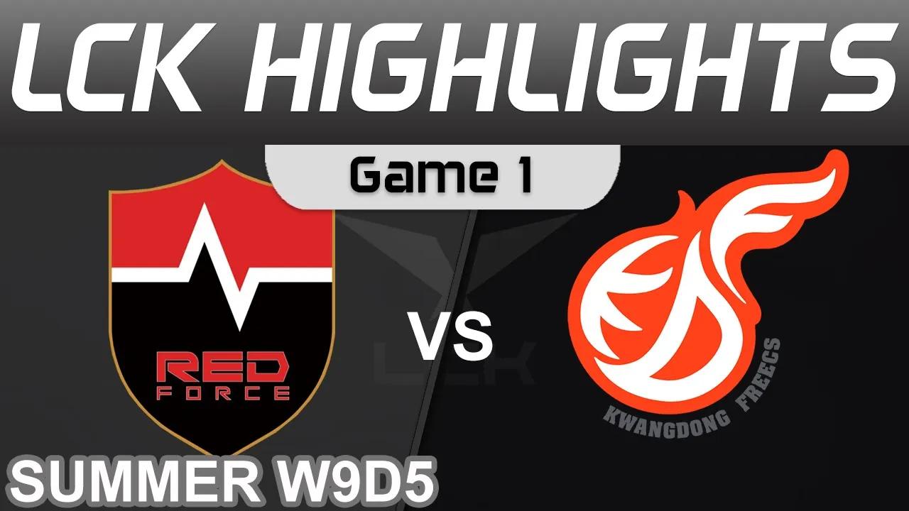 NS vs KDF Highlights Game 1 LCK Summer Season 2022 W9D5 Nongshim RedForce vs Kwangdong Freecs by Oni thumbnail