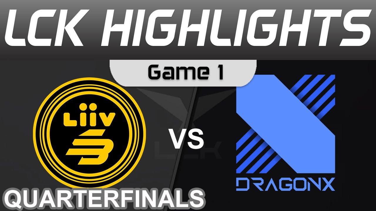 LSB vs DRX Highlights Game 1 Quarterfinals LCK Summer Playoffs 2022 W9D5 Liiv SANDBOX vs DragonX by thumbnail