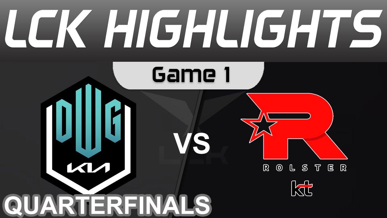 DK vs KT Highlights Game 1 Quarterfinals LCK Summer Playoffs 2022 DWG KIA vs KT Rolster by Onivia thumbnail