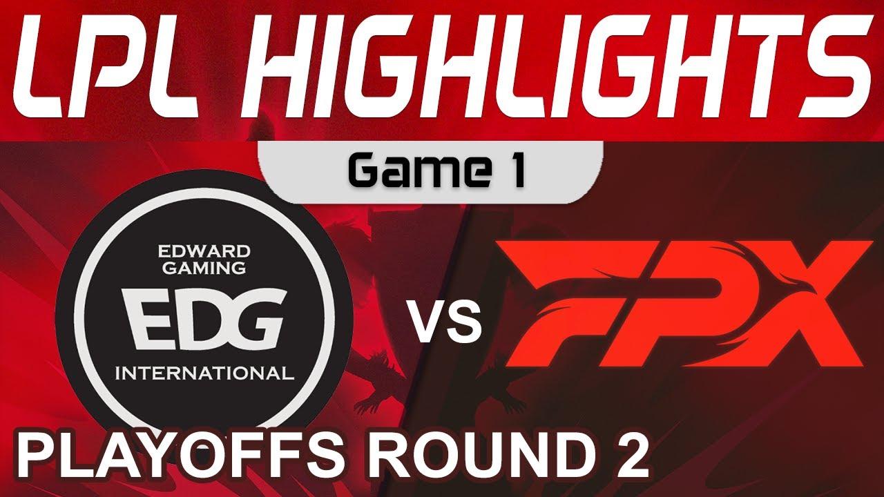 EDG vs FPX Highlights Game 1 LPL Summer Playoffs R2 2022 EDward Gaming vs FunPlus Phoenix by Onivia thumbnail