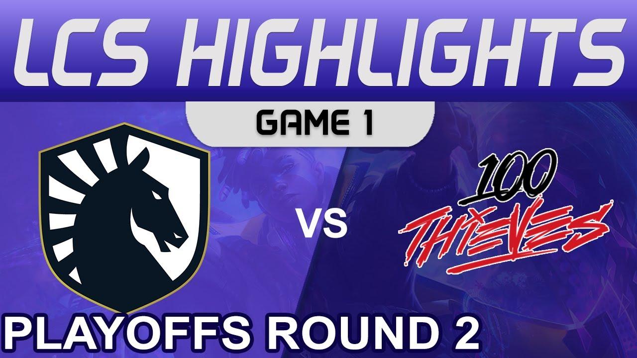 TL vs 100 Highlights Game 1 Playoffs Round 2 LCS Summer 2022 Team Liquid vs 100 Thieves by Onivia thumbnail