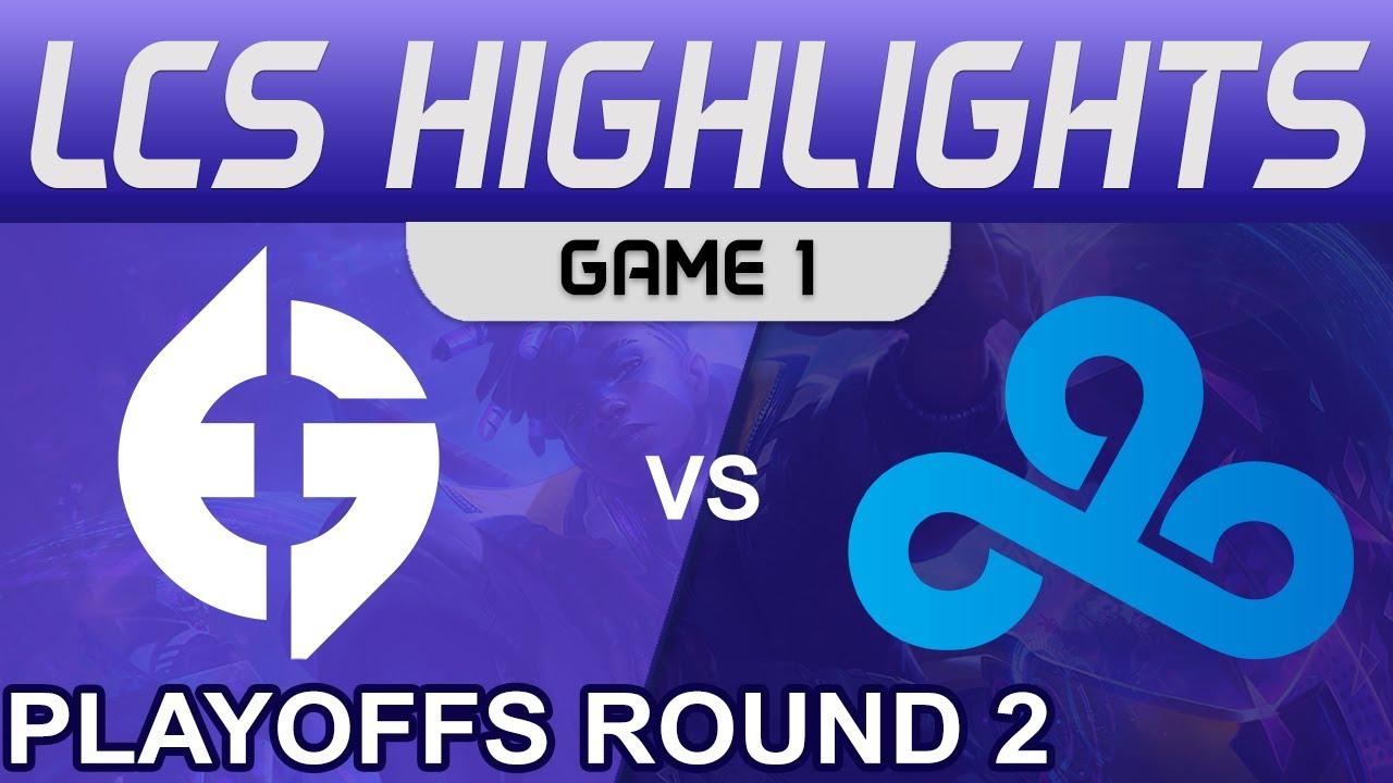 EG vs C9 Highlights Game 1 Playoffs Round 2 LCS Summer 2022 Evil Geniuses vs Cloud9 by Onivia thumbnail