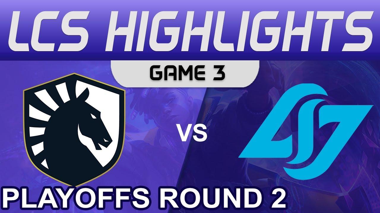 TL vs CLG Highlights Game 3 Playoffs Round 2 LCS Summer 2022 Team Liquid vs Conter Logic Gaming thumbnail