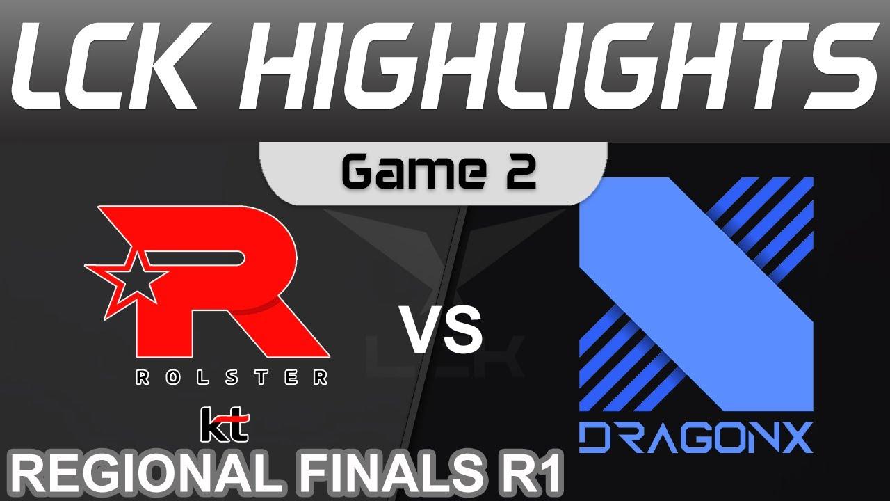 KT vs DRX Highlights Game 2 LCK Regional Finals R1 2022 KT Rolster vs DragonX by Onivia thumbnail