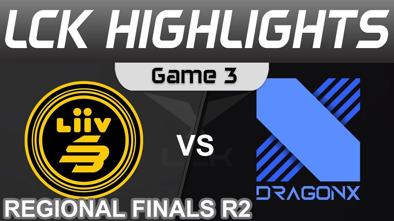 LSB vs DRX Highlights Game 3 LCK Regional Finals R2 2022 Liiv SANDBOX vs DragonX by Onivia thumbnail