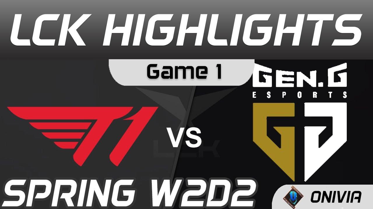 T1 vs GEN Highlights Game 1 LCK Spring Season 2021 W2D2 T1 vs Gen G by Onivia thumbnail