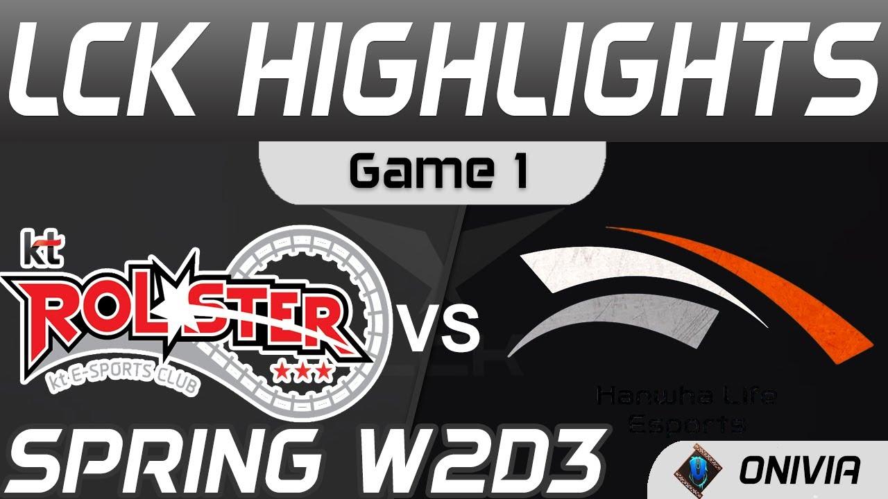 KT vs HLE Highlights Game 1 LCK Spring Season 2021 W2D3 KT Rolster vs Hanwha Life Esports by Onivia thumbnail